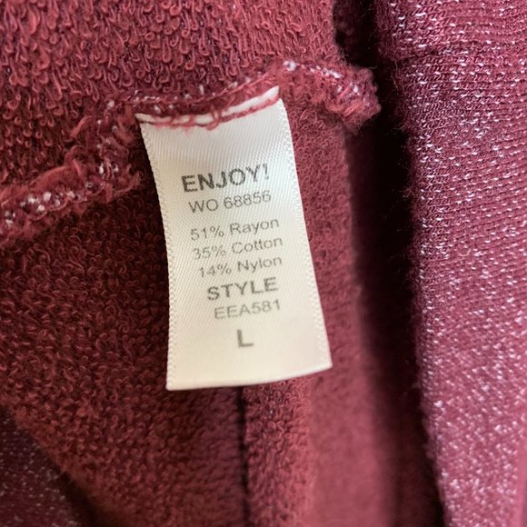 Michael Stars Burgundy Cowl Neck Sweater Dress - Picture 6 of 7